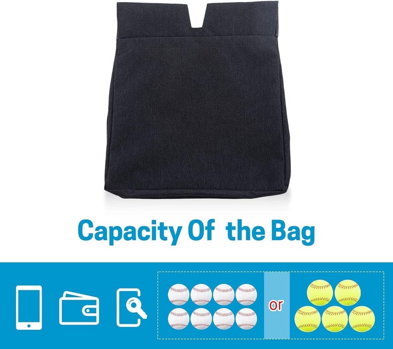 VISEMAN Umpire Ball Bag for Baseball Softball with Belt Extra Large - Image 4